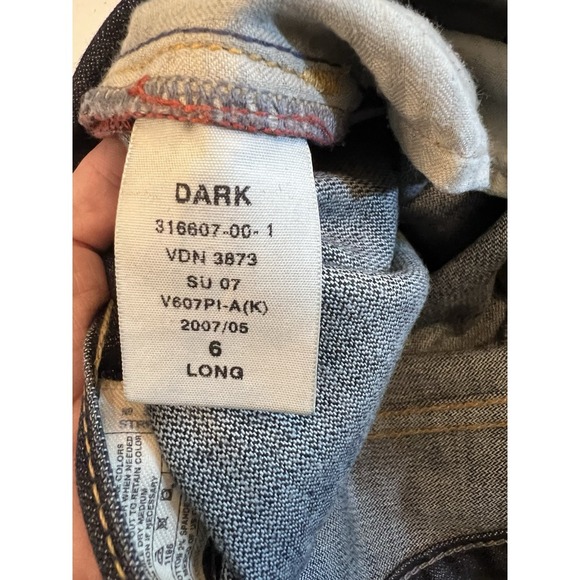 Vintage Gap 1969 Long and Lean Women Size 6L Denim Jeans Y2K Bootcut‎ Trousers - Picture 5 of 9